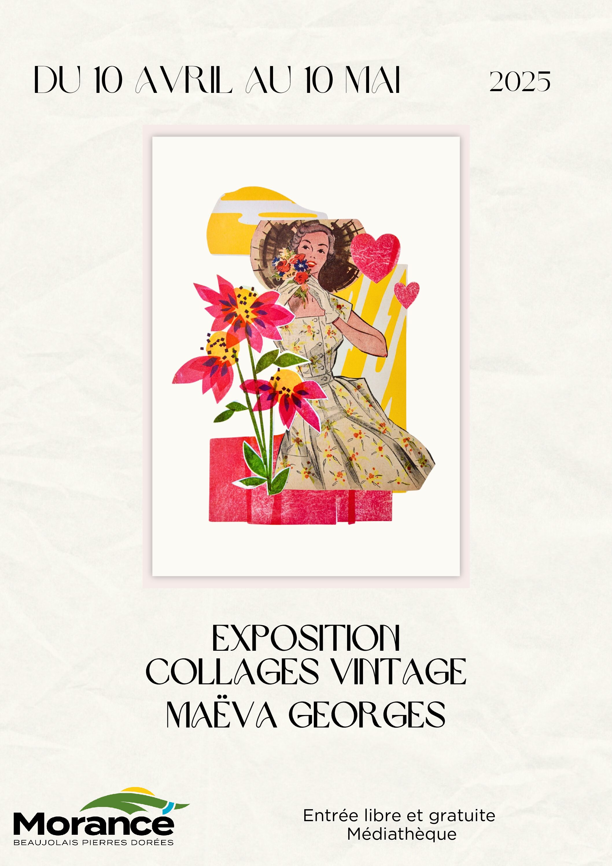 Exposition collages vintages Maëva GEORGES