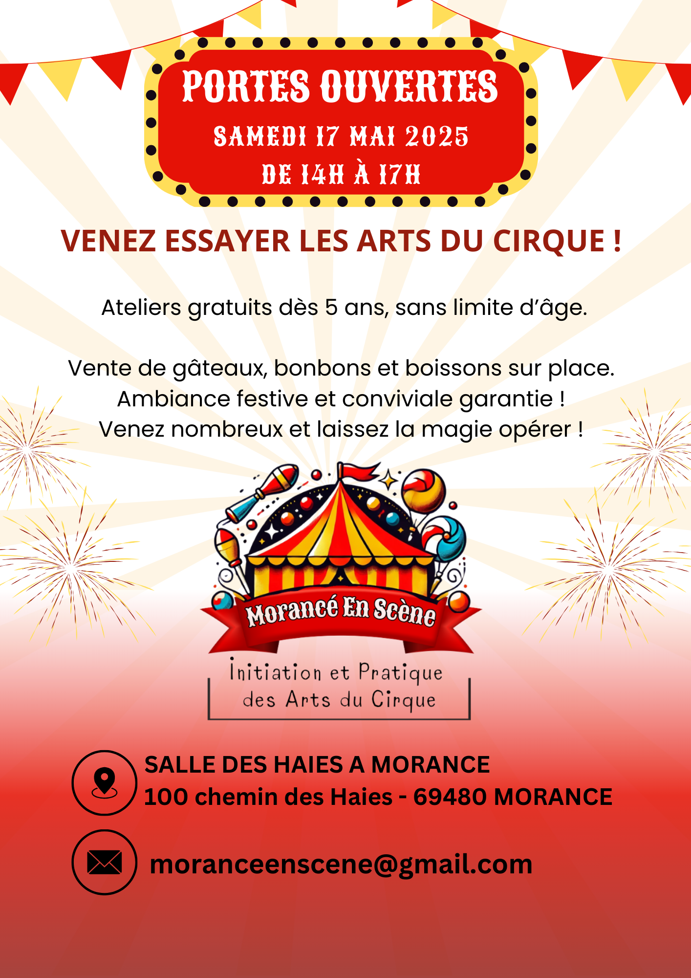Venez essayer les arts du cirque ! Samedi 17 mai de 14h à 17h