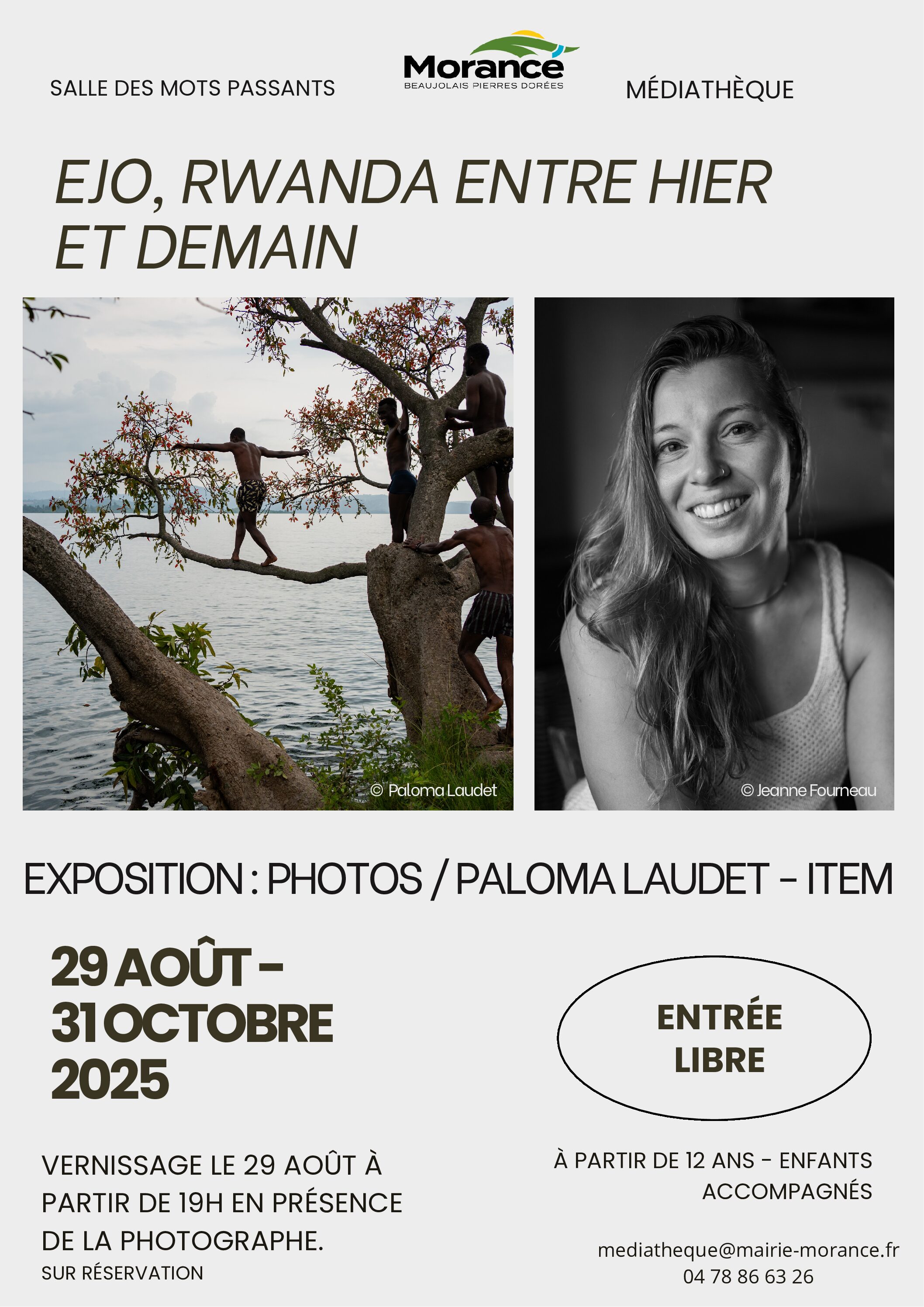 Exposition photos Paloma LAUDET - Du 29 août au 21 octobre