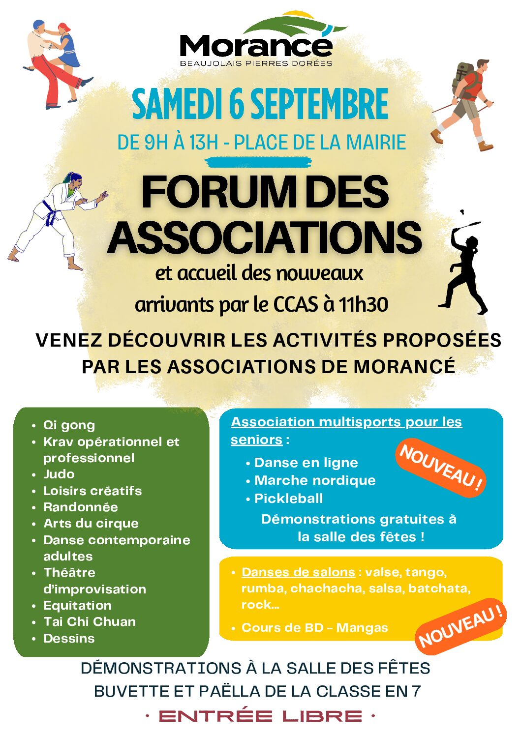 Forum des associations - Samedi 6 septembre de 9h à 13h