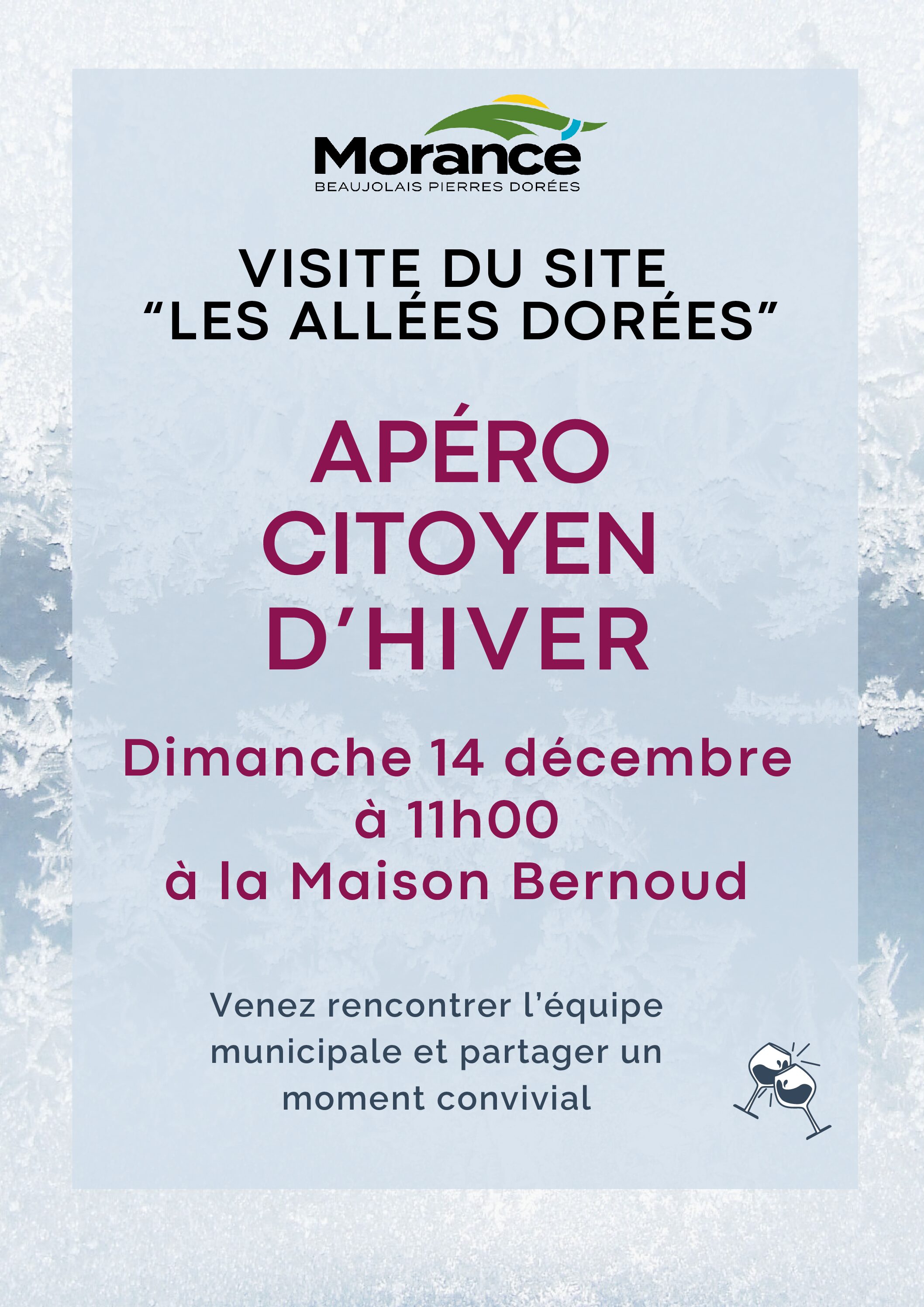 Apéro Citoyen d'hiver - Les Allées Dorées - Dimanche 14 décembre