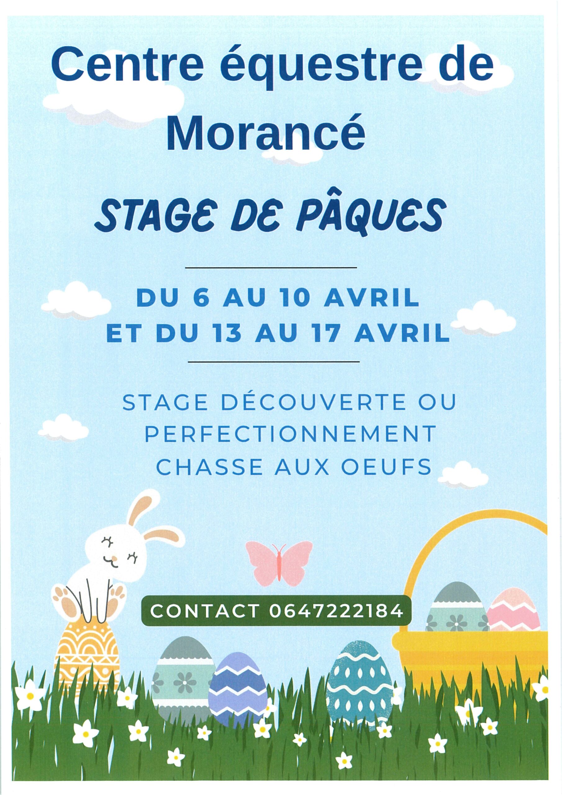 Centre équestre - Stage de Pâques