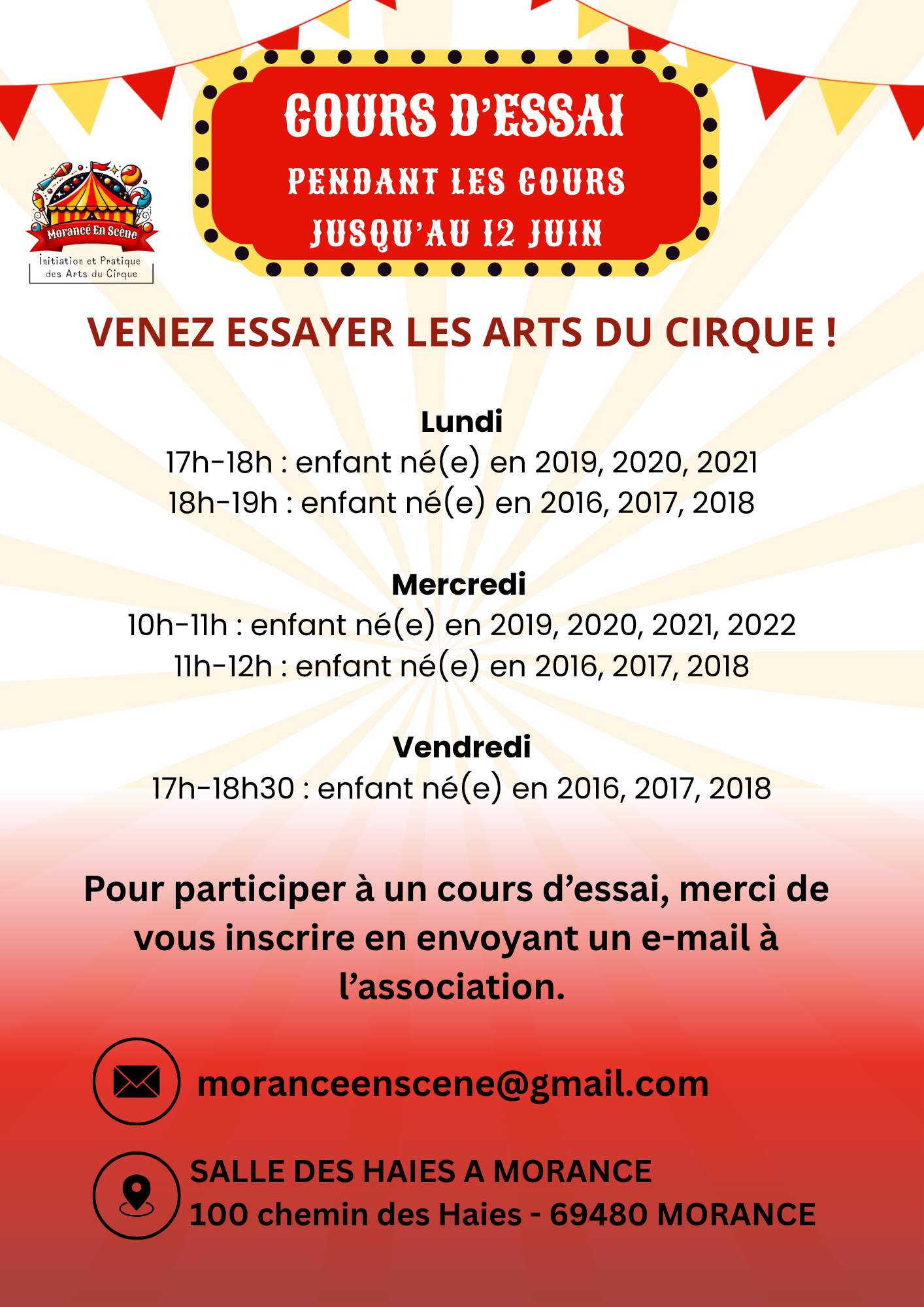 Cours d'essai : Morancé en Scène