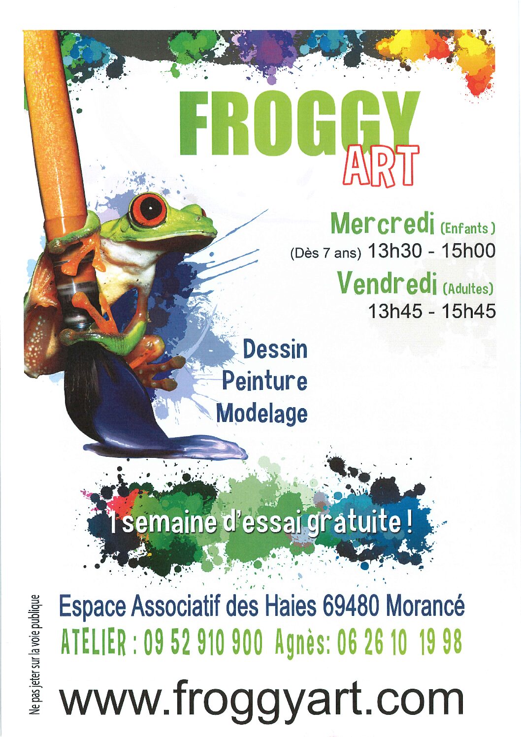 Cours de dessin, peinture, modelage